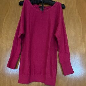 Women’s INC cold shoulder pink sweater